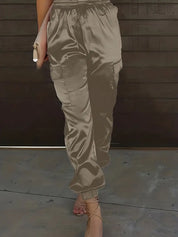 Plus Size Satin High Rise