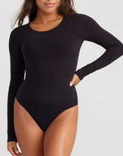 Long Sleeve Shaping Thong Bodysuit - Outlast® Seamless