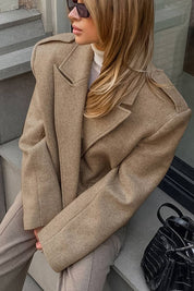 The Oversized Blazer Coat in Camel