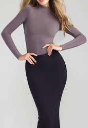 Madelyn Mock Neck Shaping Full Back Bodysuit