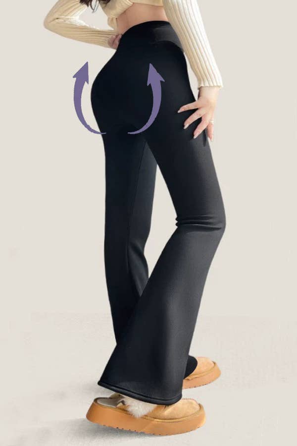 Fur Lined Flare Legging