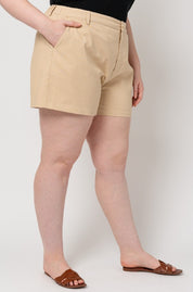 Plus Size High Rise Shorts