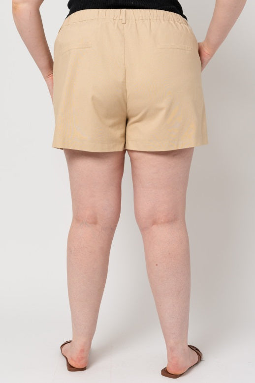 Plus Size High Rise Shorts