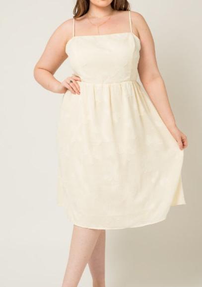 Plus Size Square Midi Dress