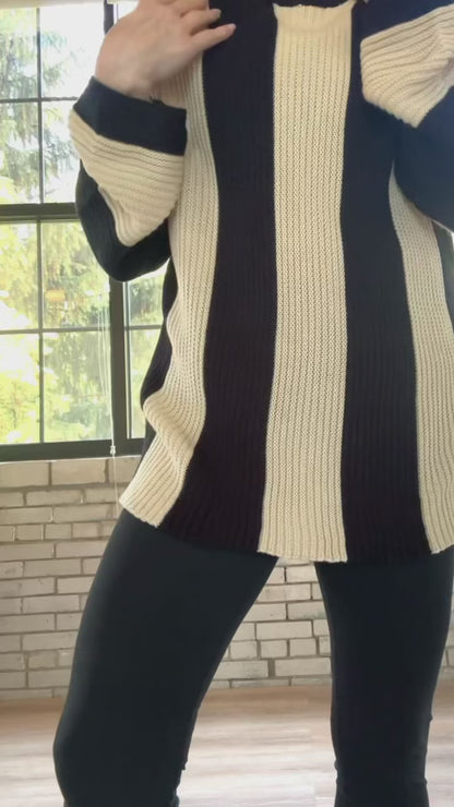 Block Stripe Sweater