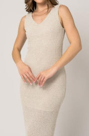 Apricot Knit Dress