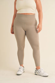 Plus Taupe Power Sculpt Eco Legging